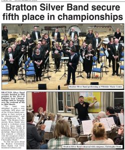 White Horse News clipping about Bratton Silver Band